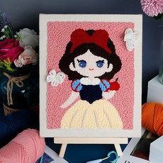 보람창고 액자형 펀치니들, 22.사과든백설공주, 1개