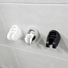 크롬 샤워기 걸이 샤워걸이 샤워기 행거 거치대 샤워기 헤드 거치대, 크롬샤워걸이-블랙, 1개