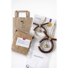 국내산 소코뚜레 도어벨 공방자체제작 코뚜레 풍경 특허등록, 왼쪽만매듭