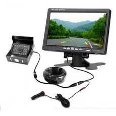 무선 후방카메라 화물차 크레인 감지 트레일러 모니터 1.보라4.3인치+15m항공케이블8등LED, 10. 낙타색7인치+15m항공케이블AHD고화질