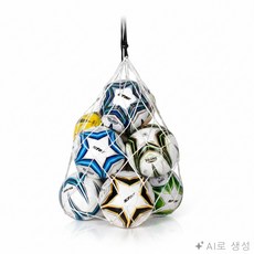 농구공정리 볼보관망 볼정리, 화이트계열, 1개, 화이트