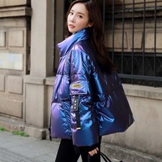 쇼트 패딩 여성 펄 학생 박시 코트 A라인 빵옷