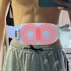 허리 복부 마사지 기계 휴대용 난방 패드 내구성 벨트 장치 편안한 배꼽 이완, 03 Pulse