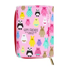 제사오스토어 3단 지갑 핑크 작은지갑 손거울 캐릭터지갑 남자어린이지갑