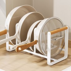 Ruby Coco 木支架煎鍋收納盒廚房收納收納盒, 木頭, 1個