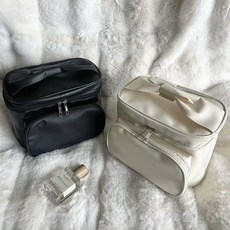 여행용 대용량 메이크업 방수파우치 여성 파우치백 다용도 수납 가방 가죽 화장품 케이스 1개