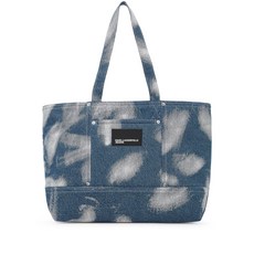 칼라거펠트진 블리치드 토트 백