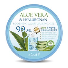 isLeaf 簡單保養保濕凝膠 韓國蘆薈保濕凝凍 四款 蘆薈玻尿酸/玫瑰/維他命C 300ml 滋潤補水, 1個, 蘆薈&玻尿酸