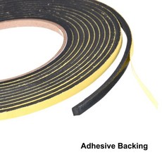 1PC EVA 폼 씰 테이프 5mm/8mm/10mm/15mm/20mm/30mm/50mm 폭 3mm 두께 13 피트(4 미터) 긴 접착 웨더 스트, 01 15mm