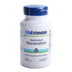 LIFE EXTENSION 白藜蘆醇素食膠囊, 60顆, 1罐