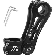 버클로스 조절식 자전거 스템 MTB 25.4mm 31.8mm 90110130145mm 80도 각도 조절용 라이저 통근용 자전거용 핸들바 연장 전기 산악 도로, 25.4×130mm