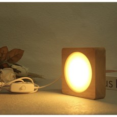 JOSEPH藝品 LED展示燈座, 8.5cm鹽燈方型(黃光)