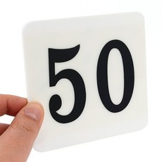 으뜸 사각 100mm 아크릴 번호판 1~50 사무실현판, 27