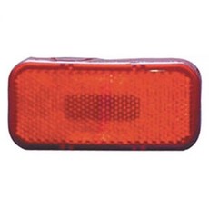Fasteners Unlimited 003-59L 12V 레드 직사각형 LED 클리어런스 라이트 둥근 모서리 포함 280106, Fasteners Unlimited 003-59L 12