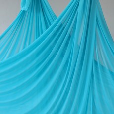 플라잉요가해먹 5m 고공 원단 그네 실크 반중력 헬스 GYM 가정용 필라테스 밴드, sky blue