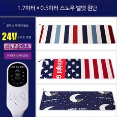 차량용 전기담요 1인용 2인용 USB 온열 캠핑 무선 방수 안전 매트 65자, 24V 170x50cm 9단 타이머 0x0m, 1개