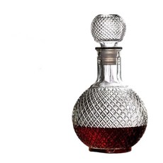 威士忌玻璃醒酒器 密封存酒酒樽, 1個, 地球, 1L