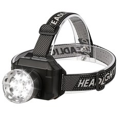 SERMER LED 헤드랜턴 충전식 C타입 캠핑 등산 작업용, 1개, 블랙