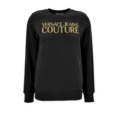 베르사체진쿠튀르 로고 자수 스웨트셔츠