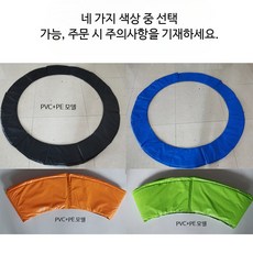 트램펄린 커버 점핑안전패드 교체용 테두리 충돌방지 원형 보호매트, G_블랙 스펀지 패드 15인치 1CM