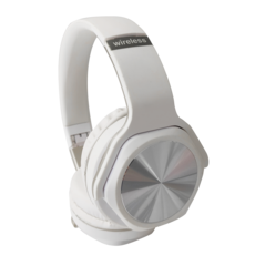 無線耳機，舒適耳罩，時尚設計，高音質呈現，藍牙連接, 白色, MCK-S4【低噪音 高音質】