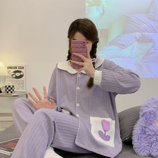 춘추여름산후복6535자가드면임산후수유파자마