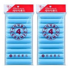 오라이브 진성 셀프파마 세라믹 헤어 롯드 4호, 2개, 하늘