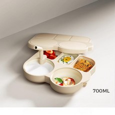 제이 영국 식사용 분리형 실리콘 식기 아가밥그릇 세트, 1개, 기본 구성품, 자동차 식사 트레이