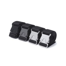 무신사 ST안다르D 퀵 릴리즈 웨빙 벨트_30mm 8192672, 01.블랙/실버, FREE