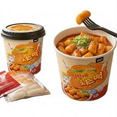 떡안애 말랑말랑 치즈떡 컵떡볶이 174g (냉동 간편조리), 1개