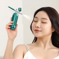 LOMESO 홈케어 수분공급기 휴대용 충전식 고압 미스트기, 그린