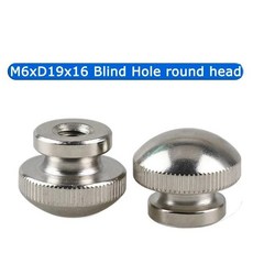 니켈 도금 너클형 손나사 너트 스텝 핸드 블라인드 홀, 11. M6xD19x16