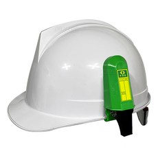 안전모용 호각 클립형 부착식 나침반 온도계 호루라기 안전관리자 근로자 안전모, 1개