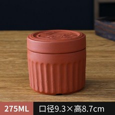 紫砂燉盅 商用小蒸盅美味參盅小吃店補品盅家用陶瓷隔水蒸蛋盅雙蓋, 小號人蔘盅, 1個