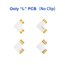 무료 납땜 LED 스트립 커넥터 L T X 모양 2PIN 3PIN 4PIN 5PIN 코너 연결 10mm WS2811 WS2812 5050 RGB 라, 03 Only L PCB, 01 3PCS, 04 3Pin