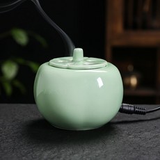 千年壽龜造型 陶瓷電子薰香爐, T柿柿如意 青瓷, 青瓷, T柿柿如意