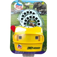 WARM FUZZY 3D 뷰파인더 장난감 빈티지 클래식, Zoo, 1개