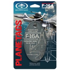 PLANETAGS 戰隼 F-16Agenuine skin 限量版鑰匙圈, 1個