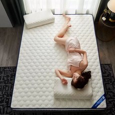 슈퍼 매트리스 싱글 돌침대 누빔 온열 200cm, 100x190cm 침대 항균 방수, 1cm, 축구 화이트 6cm