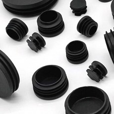 원형강 원형파이프 원형캡 플라스틱 PE 마개 덮개, 지름 25mm 검정, 1개