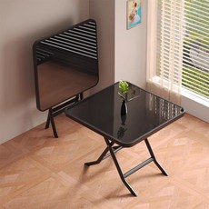 실버미어 야외 접이식 600 아웃도어 테이블, 블랙(사각형)