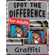 Spot the Difference Book for Adults - Graffiti Paperback, Indy Pub, English, 9781087926506