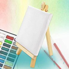 캔버스 미니 이젤+캔버스 그림 유화 캔버스액자 세트 10X10cm, 본상품