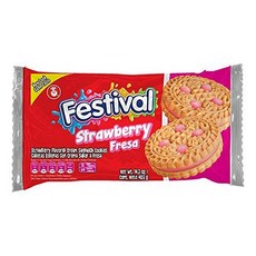 노엘 페스티 크림 샌드위치 쿠키 스트로베리, 403g, 1개