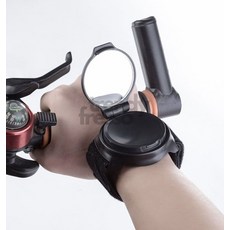 자전거 손목거울 라이딩 손목후사경 바이크 탈부착 손목 사이드미러 백미러, 블랙, 1개