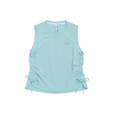 매장정품 N262WTS280 여성 네이쳐 셔링 슬리브리스 티셔츠 DUSTY BLUE N262WTS280527