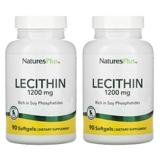 NATURES PLUS 네이쳐스 플러스 레시틴 1200mg 90젤 2개, 90정