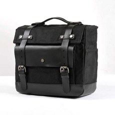 오토바이 사이드백 캐리어 바이크 빈티지 방수 가방, 1개