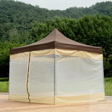 캐노피 천막 모기장풀세트 바람막이, DZ일체풀2X2 블랙