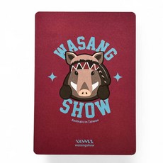 WasangShow 花生騷 Ｑ山豬厚卡明信片, 1個
